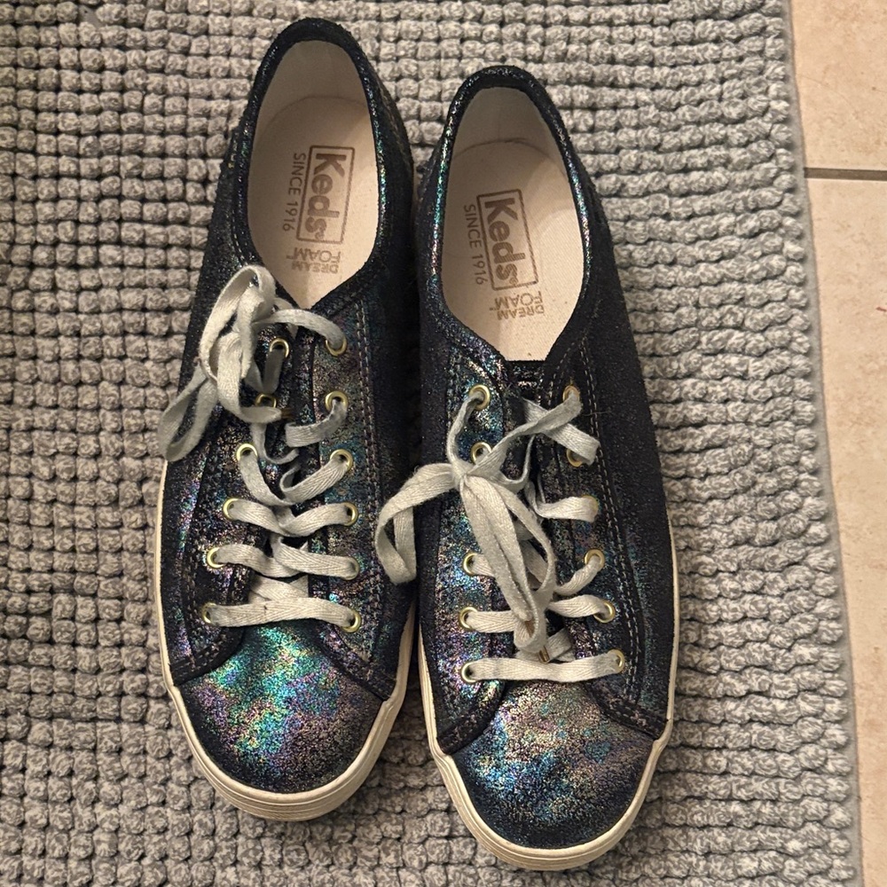 Keds Iridescent Lace-Up Sneakers